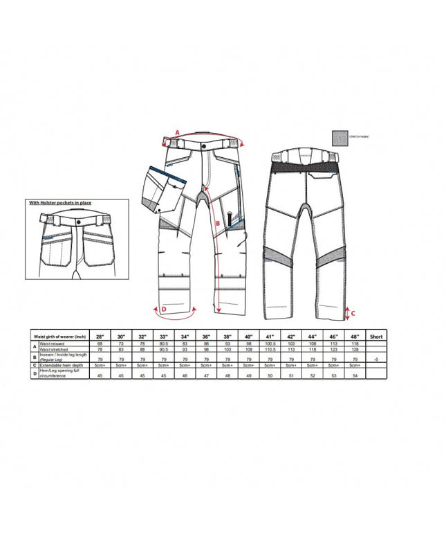 Pantaloni de lucru in talie Portwest HOLSTER T702 WX3, 65% poliester, 35% bumbac, 280g