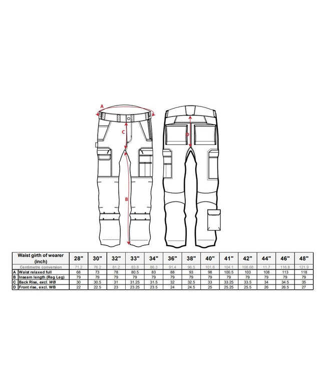 Pantaloni de lucru in talie Portwest RIPSTOP T802 WX3, 65% poliester, 35% bumbac, 230g
