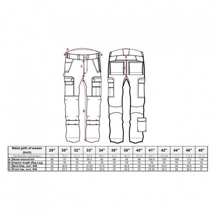 Pantaloni de lucru in talie Portwest RIPSTOP T802 WX3, 65% poliester, 35% bumbac, 230g