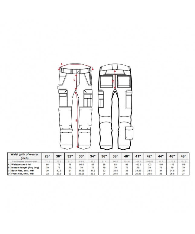 Pantaloni de lucru in talie Portwest RIPSTOP T802 WX3, 65% poliester, 35% bumbac, 230g