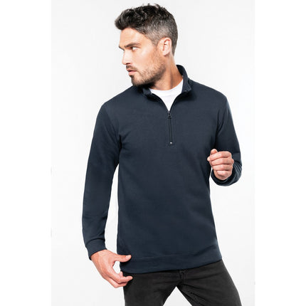 Bluza de iarna Kariban K478, 80% bumbac, 20% poliester, fermoar scurt, 280 gr/mp