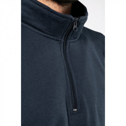 Bluza de iarna Kariban K478, 80% bumbac, 20% poliester, fermoar scurt, 280 gr/mp