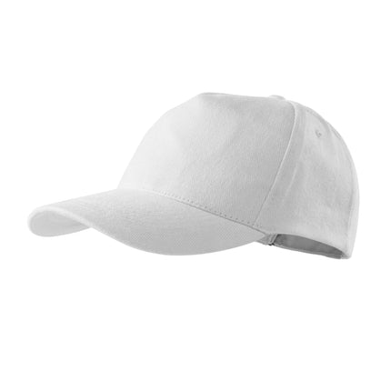 5P şapcă unisex alb reglabilă