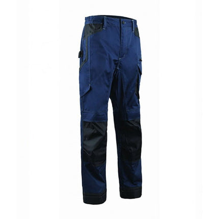 Pantaloni talie BARVA , albastru inchis, tercot - 4XL