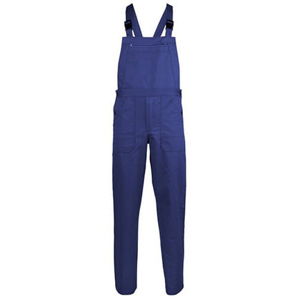 PANTALONI CU PIEPTAR INDUSTRY, TERCOT,  ALBASTRU ÎNCHIS - S