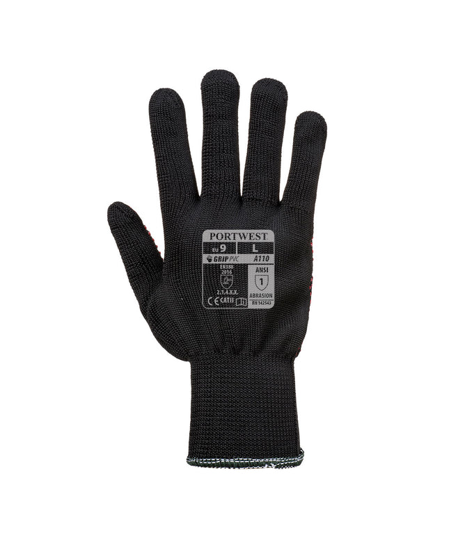Manusi de protectie textile Portwest A110 POLKA DOT, cu aplicatii PVC anti alunecare