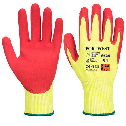 Manusi de protectie taiere Portwest A626 TEX CUT D13, impregnate in nitril