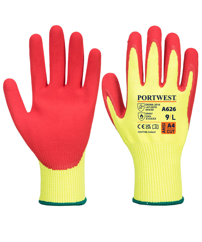 Manusi de protectie taiere Portwest A626 TEX CUT D13, impregnate in nitril
