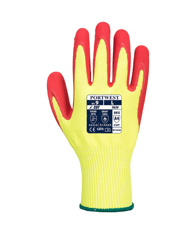 Manusi de protectie taiere Portwest A626 TEX CUT D13, impregnate in nitril