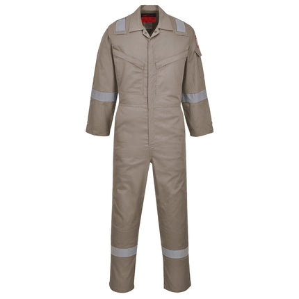 Combinezon ignifugat cu benzi reflectorizante Portwest AF73 ARAFLAME, 93% meta-aramid, 5% para-aramid, 2% fibra de carbon, 150 gr/mp