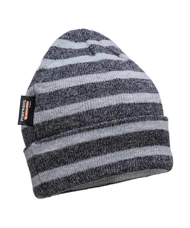Striped Insulated Knit Cap, Insulatex Lined