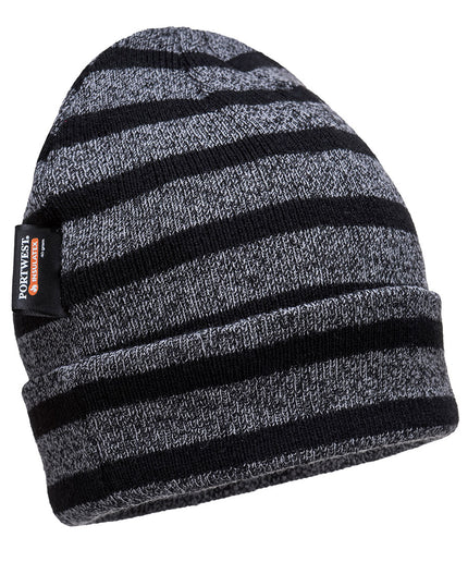 Striped Insulated Knit Cap, Insulatex Lined