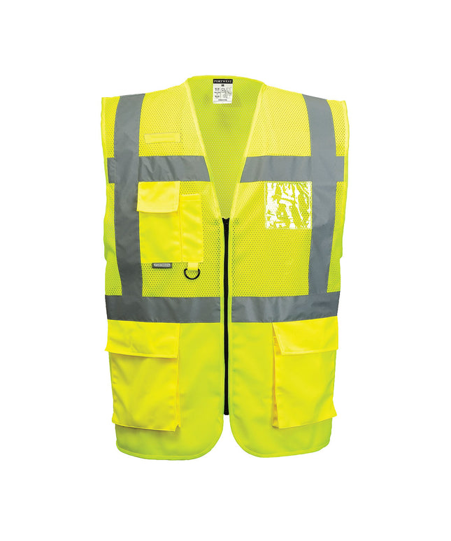 Madrid Hi-Vis Half Mesh Executive Vest