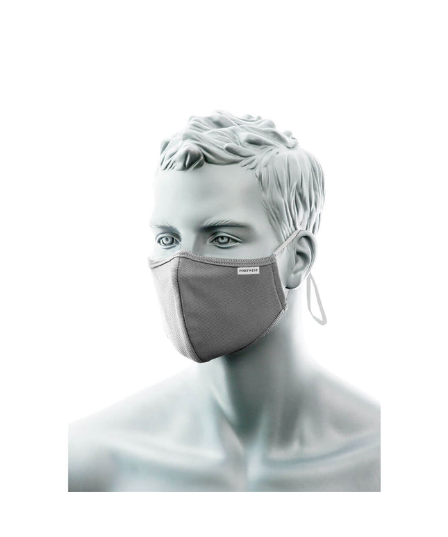 3-Ply Anti-Microbial Fabric Face Mask with Nose Band (Pk25)