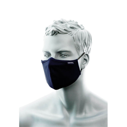 3-Ply Anti-Microbial Fabric Face Mask with Nose Band (Pk25)
