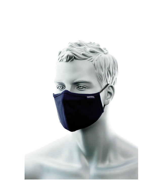 3-Ply Anti-Microbial Fabric Face Mask with Nose Band (Pk25)
