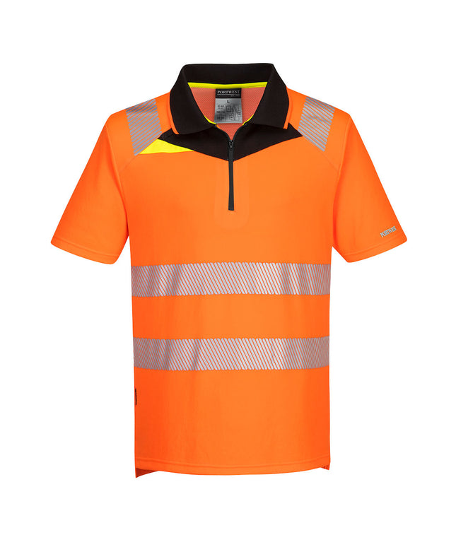 DX4 Hi-Vis Zip Polo Shirt S/S