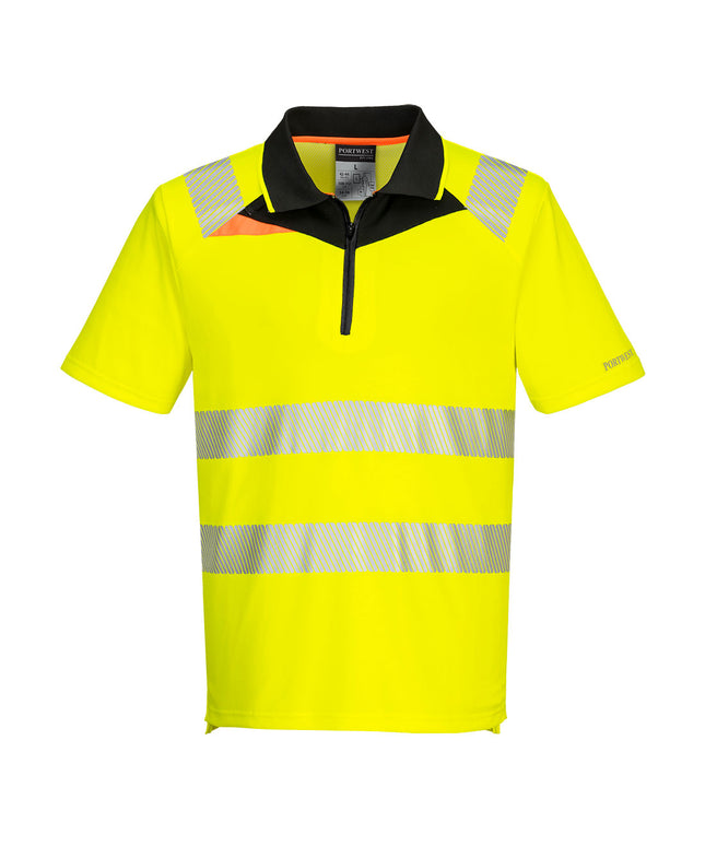 DX4 Hi-Vis Zip Polo Shirt S/S