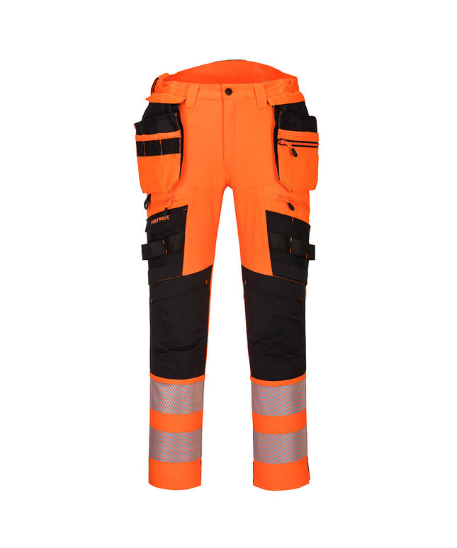 Pantaloni reflectorizanti Portwest DX442 DX4, cu buzunare detasabile, 92% poliester 8% elastan, 270g