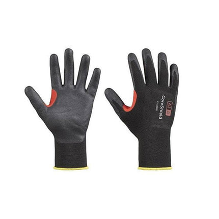 Manusi de protectie cu imersie spuma nitril pe palma,CoreShield, culoare neagra - 8