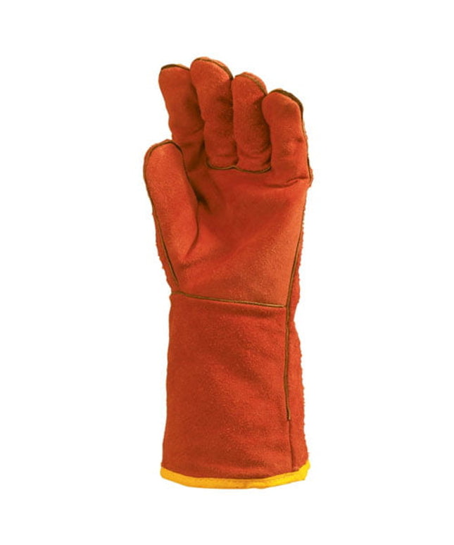 Manusi pentru sudura, din piele spalt culoare rosie, marimea 10 - Coverguard