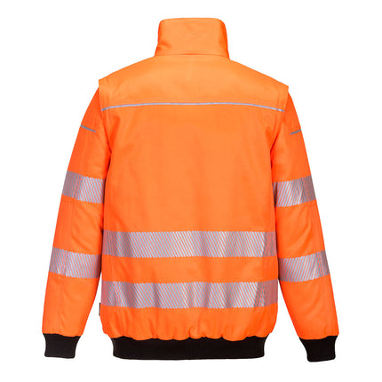 Jacheta reflectorizanta Portwest PILOT 3IN1 PW302, 55% bumbac, 45% poliester, 240g