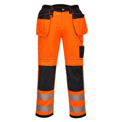 Pantaloni reflectorizanti Portwest STRETCH HOLSTER PW3 PW306, 65% poliester, 33% bumbac, 2% elastan, 245g