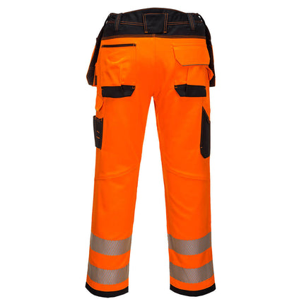 Pantaloni reflectorizanti Portwest STRETCH HOLSTER PW3 PW306, 65% poliester, 33% bumbac, 2% elastan, 245g