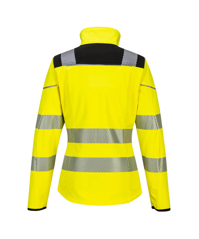 Jacheta softshell reflectorizanta dama Portwest PW3 PW381, 94% poliester, 4% elastan, 310 gr/mp