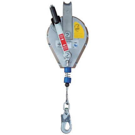 Opritor de cadere Vertiqual RESCUE HRA, cablu retractabil si troliu incorporat, d=4.8 mm, 18 metri