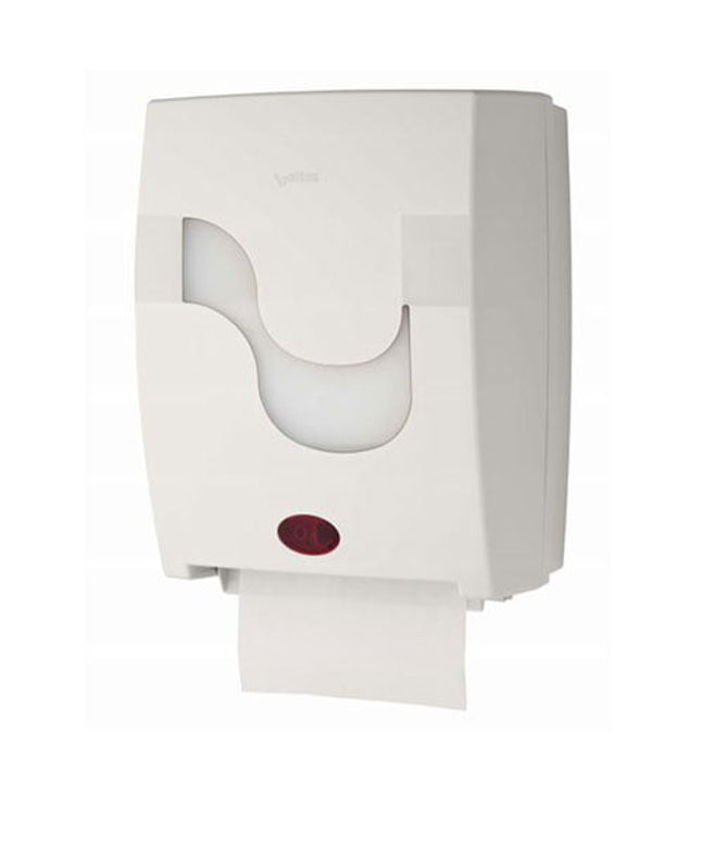 Dispenser prosoape rola autocut cu senzor Megamini Mastermatic culoare alb, ABS