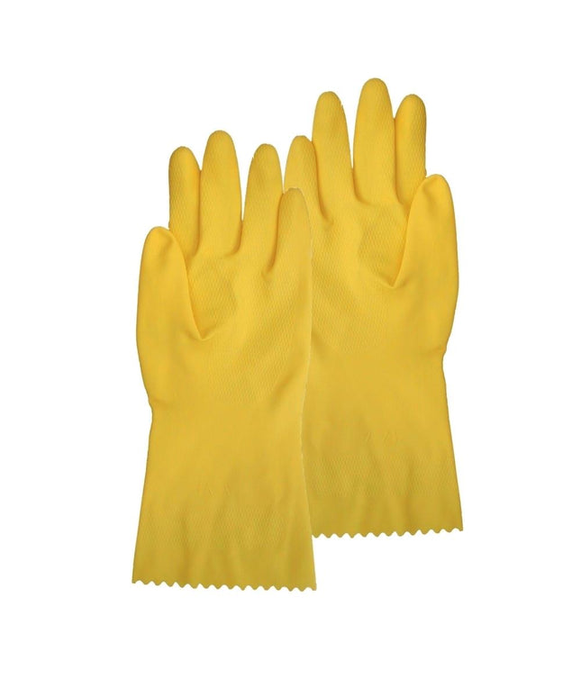 Manusi menaj galbene, latex - marimea M