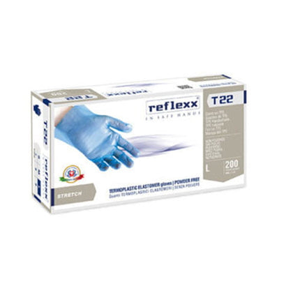 Manusi alimentare de unica folosinta, nepudrate, din elastomer TPE, 200 buc/cutie - S